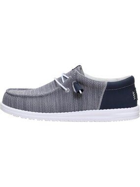 Heydude Men's Mesh Grey Round Toe Breathable Flexible Casual Slip On Loafers